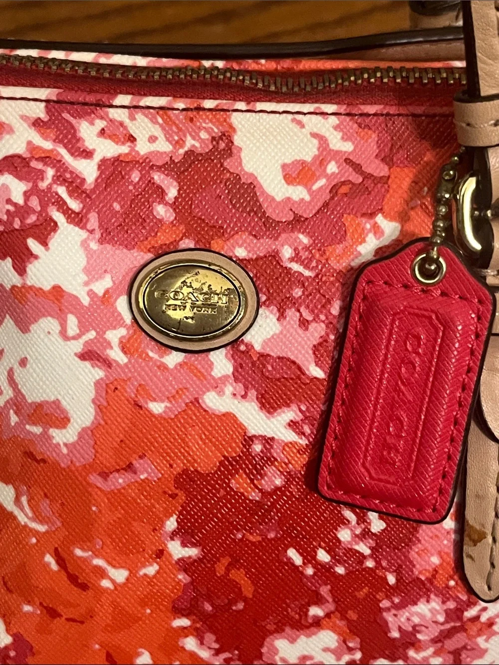 Coach Peyton Floral Mini Bennett Satchel COA